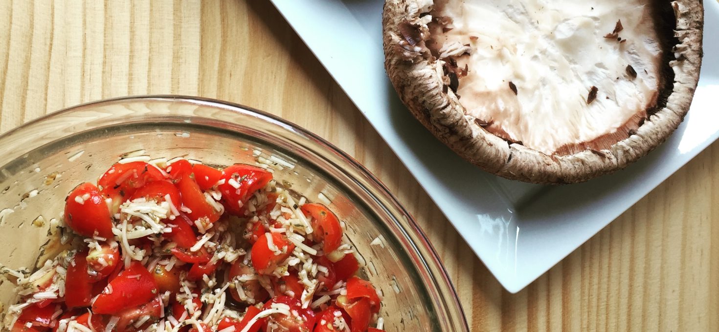 GRILLED STUFFED PORTOBELLO MUSHROOMS