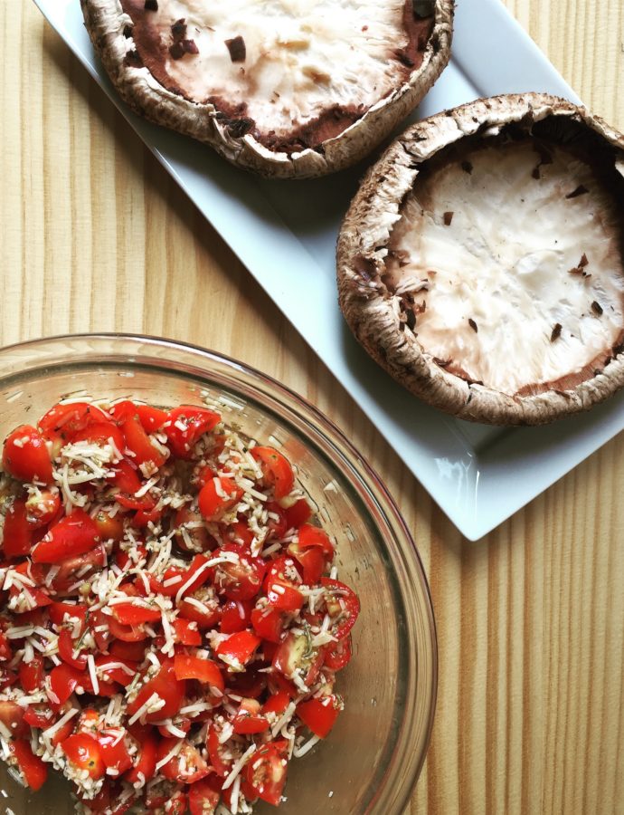 GRILLED STUFFED PORTOBELLO MUSHROOMS