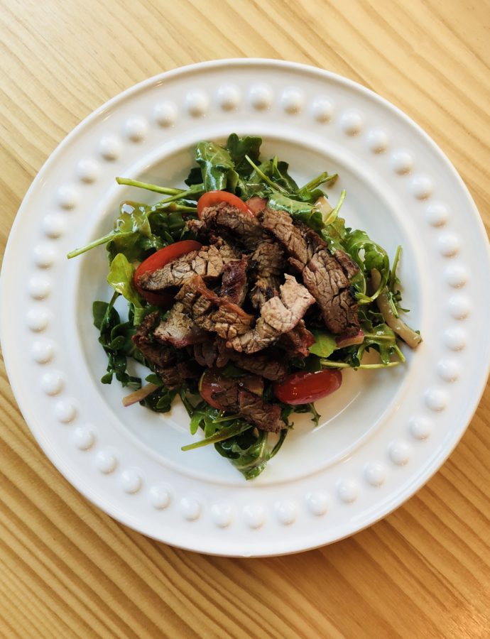 Skirt Steak and Arugula Salad