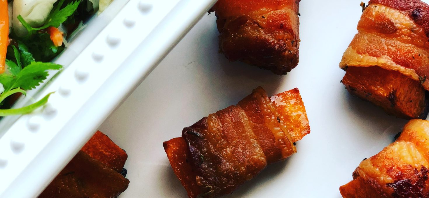 BACON WRAPPED BUTTERNUT SQUASH