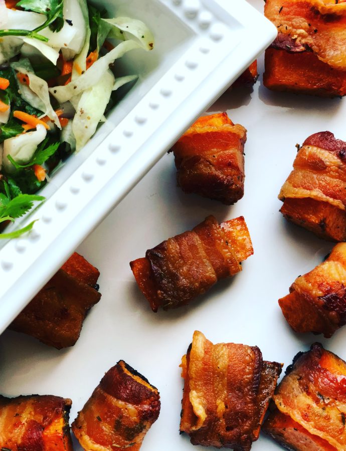 Bacon Wrapped Butternut Squash