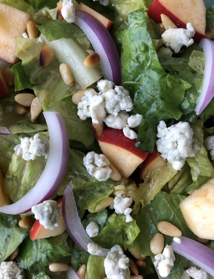 Blue Cheese and Apple Balsamic Salad