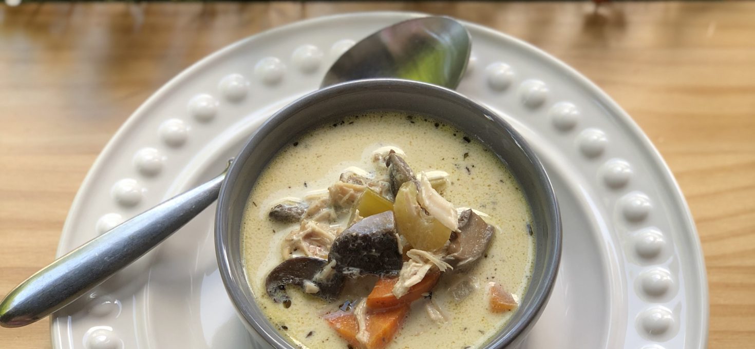 CREAM OF CHICKEN & MUSHROOM SOUP