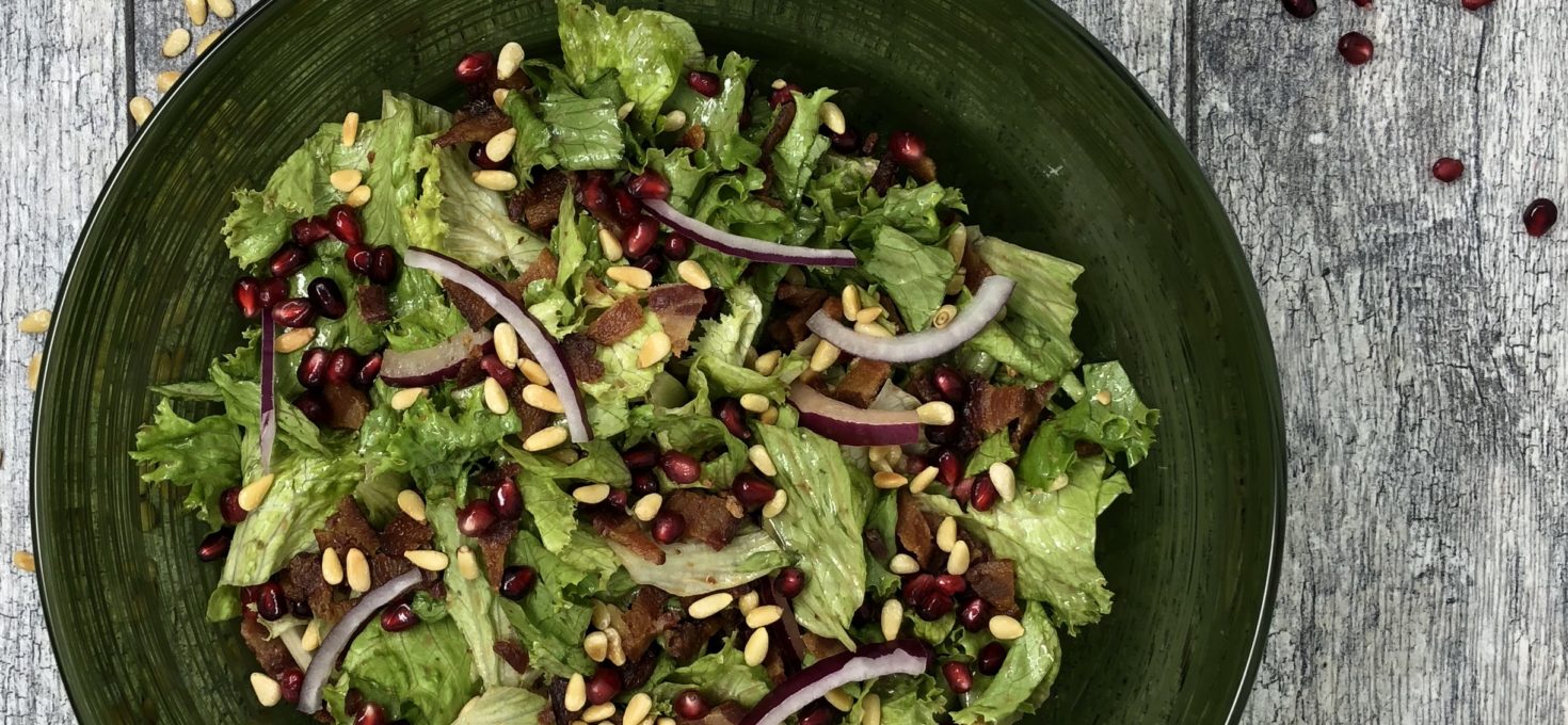 Pomegranate and Bacon Salad