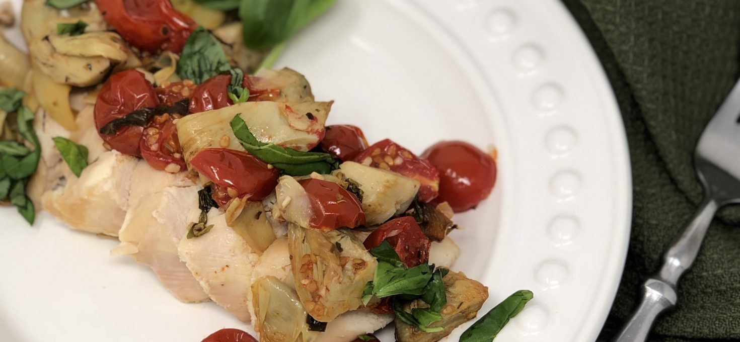 Roasted Artichoke and Tomato Chicken