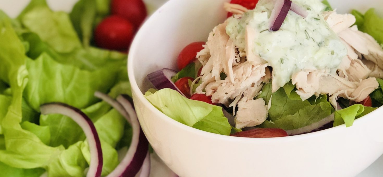 Chicken Gyros with Cucumber Sauce