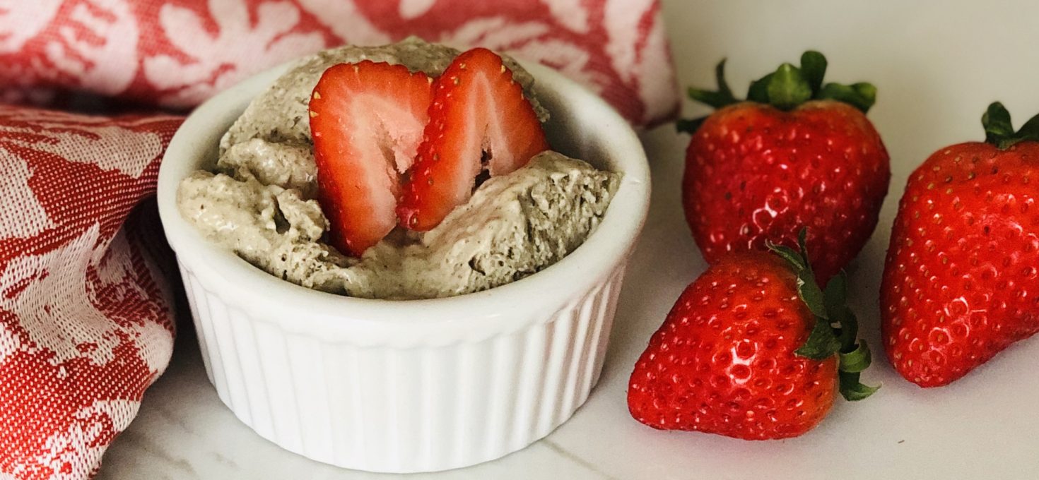 Strawberry Avocado Nice Cream