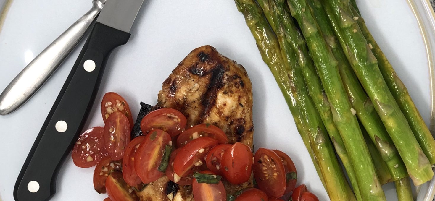 Grilled Balsamic and Bruschetta Chicken