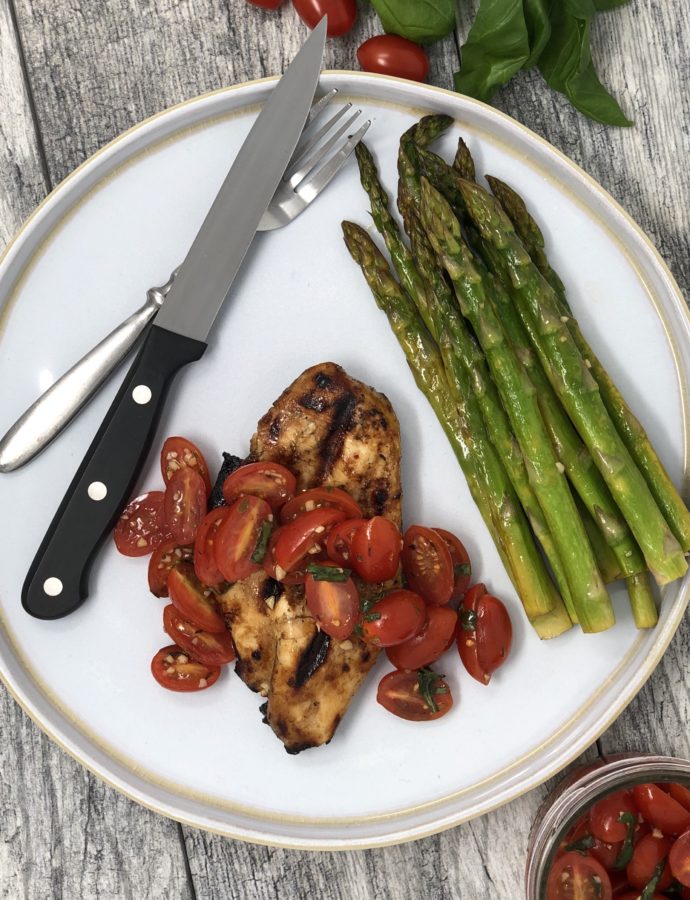 Grilled Balsamic and Bruschetta Chicken