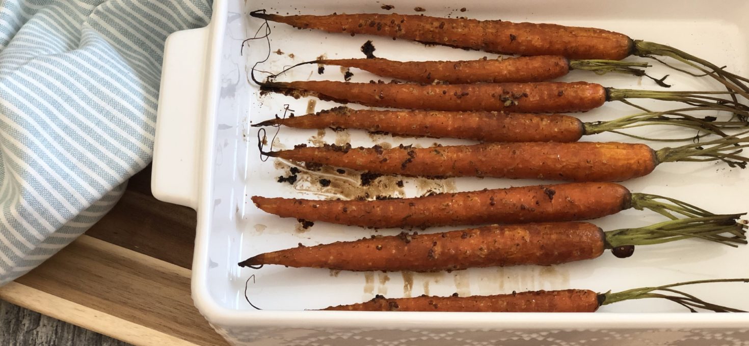 Roasted Mustard and Dill Carrots