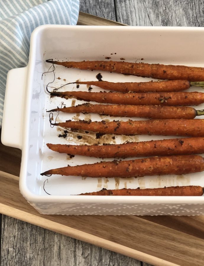 Roasted Mustard and Dill Carrots