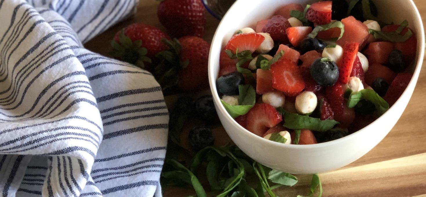 Balsamic Fruit and Mozzarella Salad