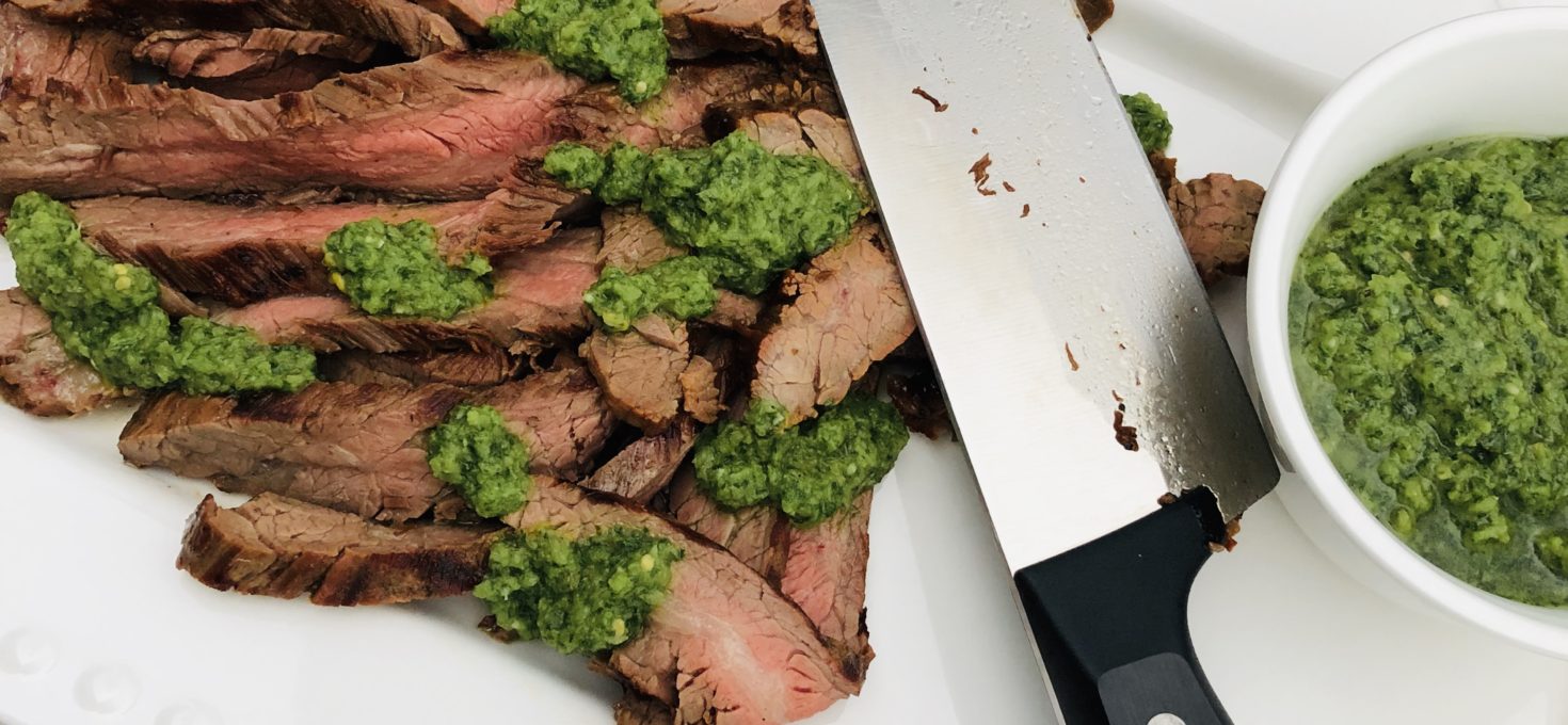 Cilantro Chimichurri Flank Steak