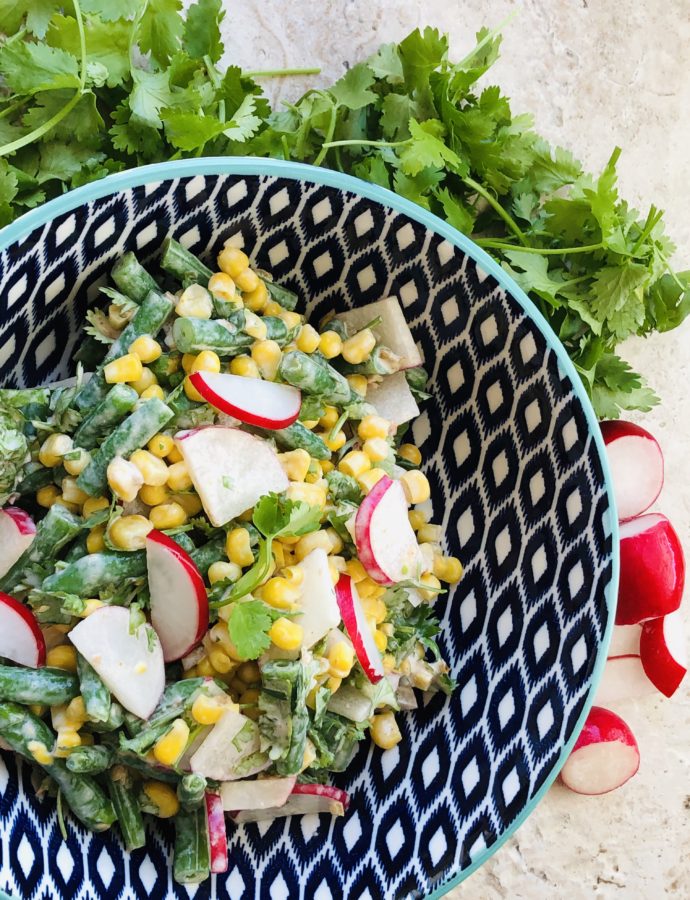 Southwestern Green Bean and Radish Salad