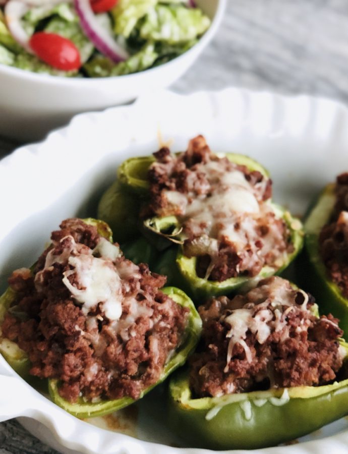 Sloppy Joe Stuffed Peppers