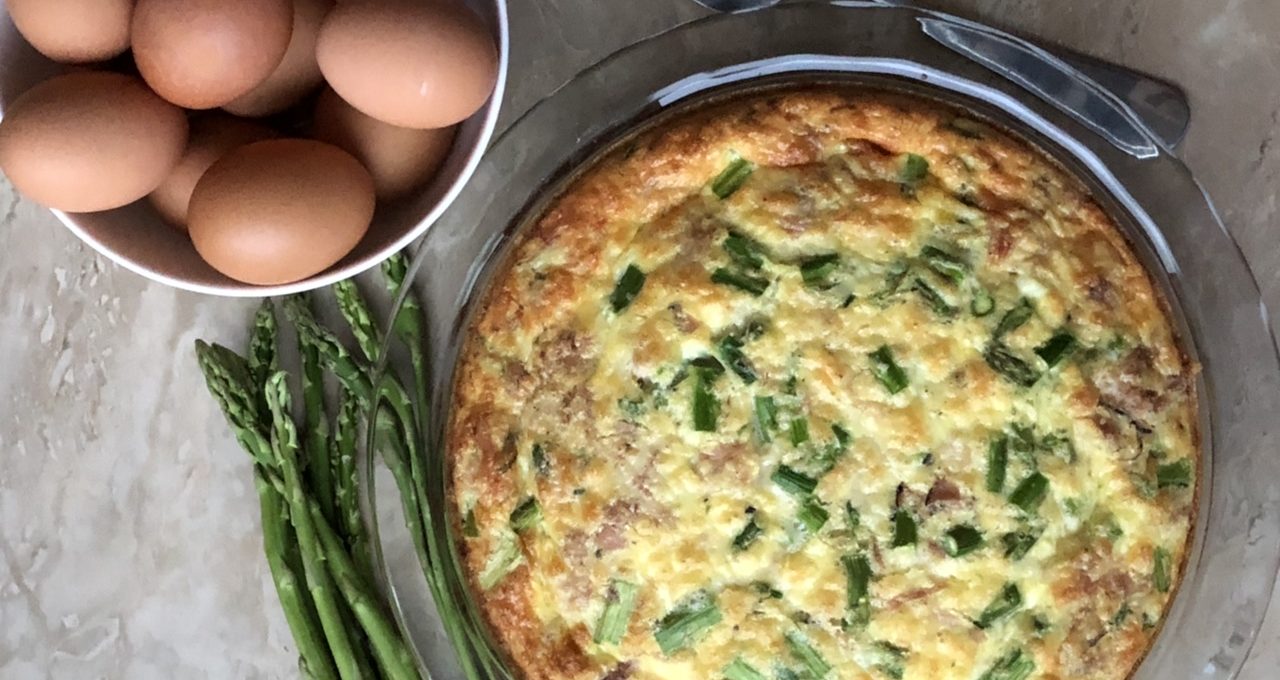 Ham and Asparagus Quiche