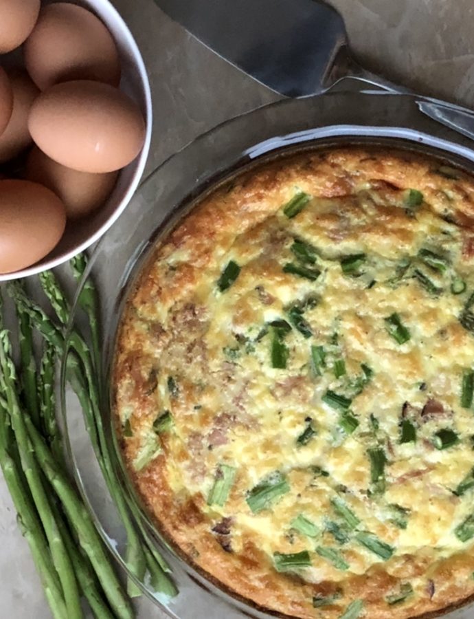 Ham and Asparagus Quiche