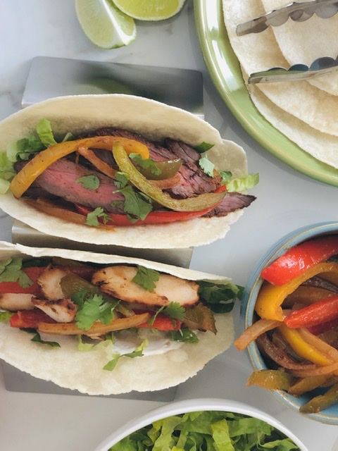 Steak and Chicken Fajitas