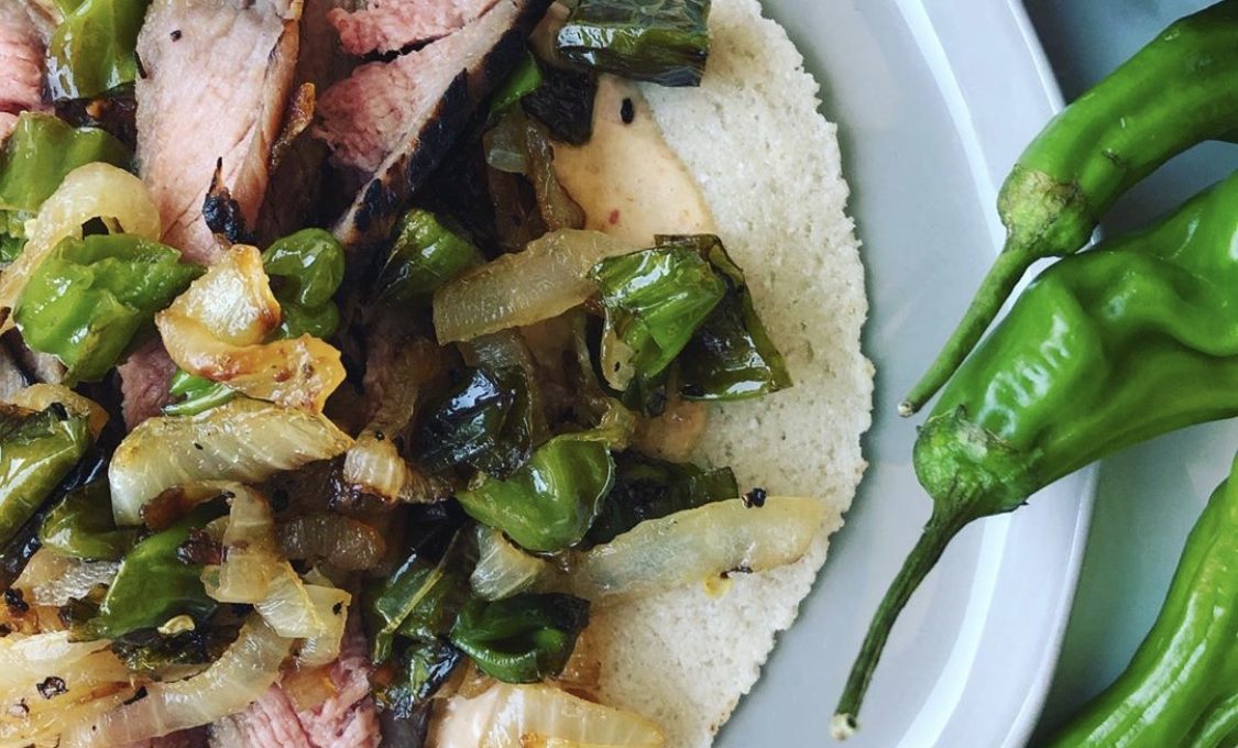 Skillet Philly Steak Wrap