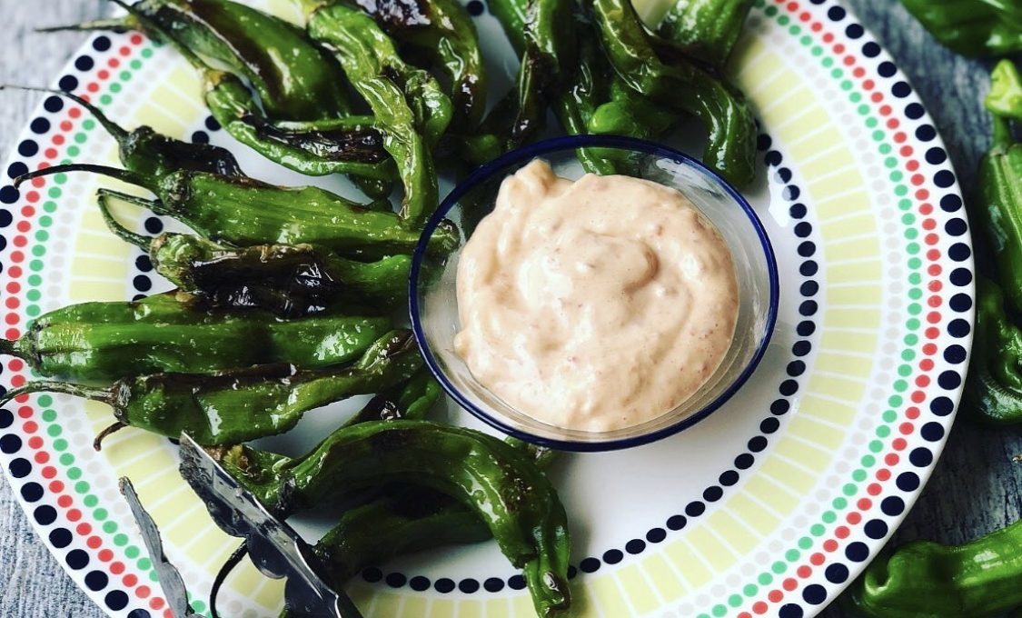 Shishito Peppers with Chipotle Aioli