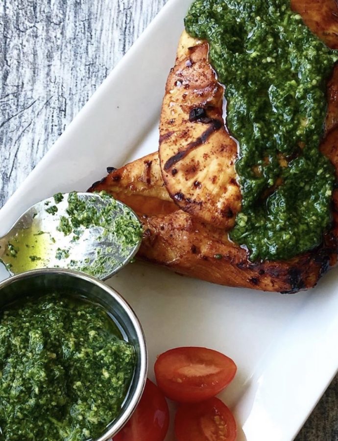 Chicken with Cilantro Pesto
