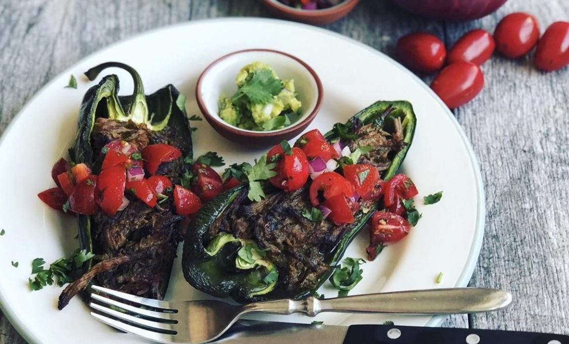 Barbacoa Stuffed Peppers