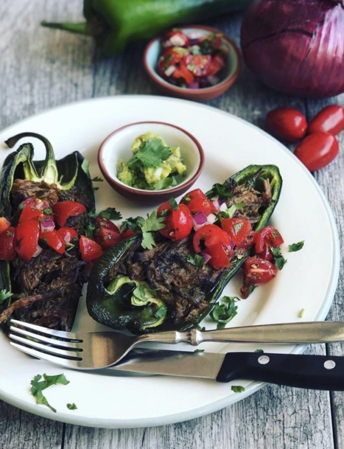 Barbacoa Stuffed Peppers