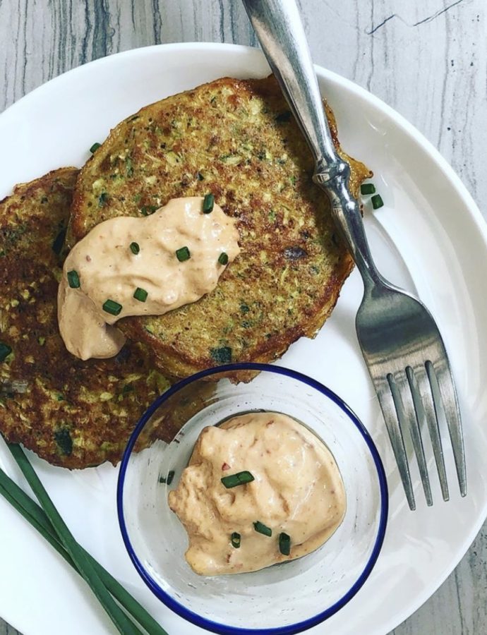 Zucchini Fritters with Chipotle Aioli