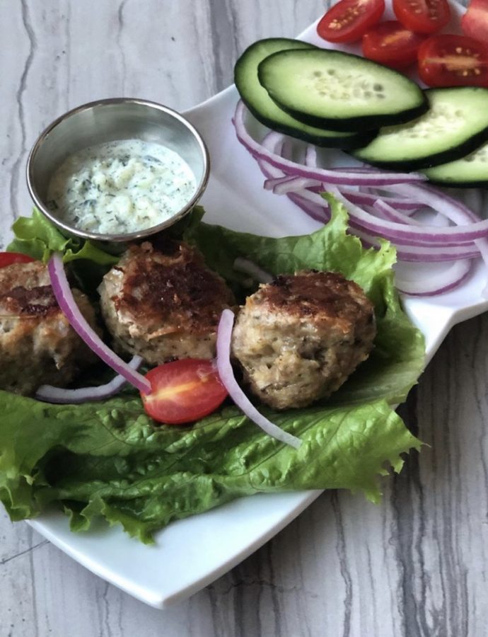 Skillet Greek Meatballs