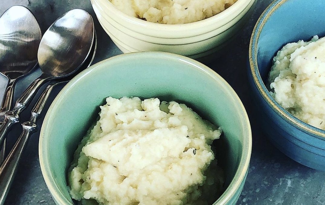 Celery Root and Mashed Cauli