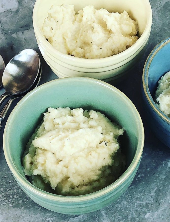 Celery Root and Mashed Cauli