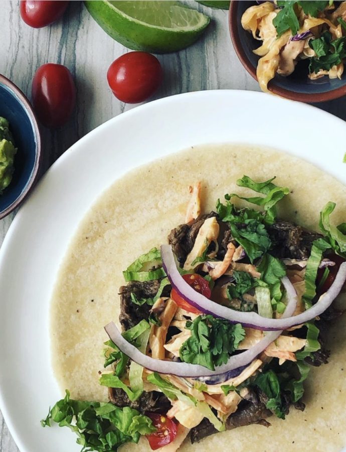 Barbacoa Tacos with Chipotle Slaw