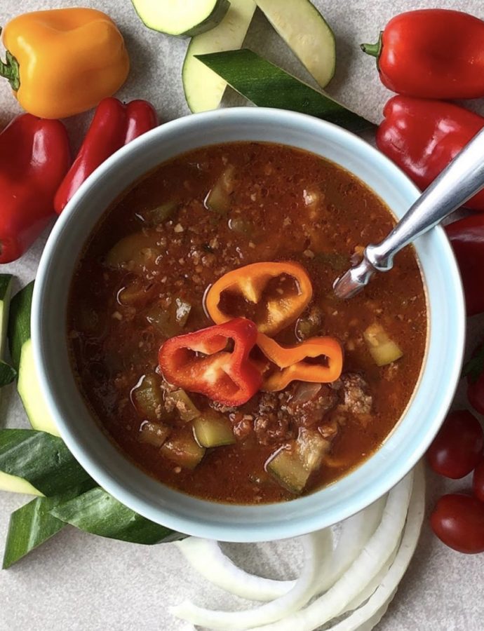 Garden Veggie and Hamburger Soup