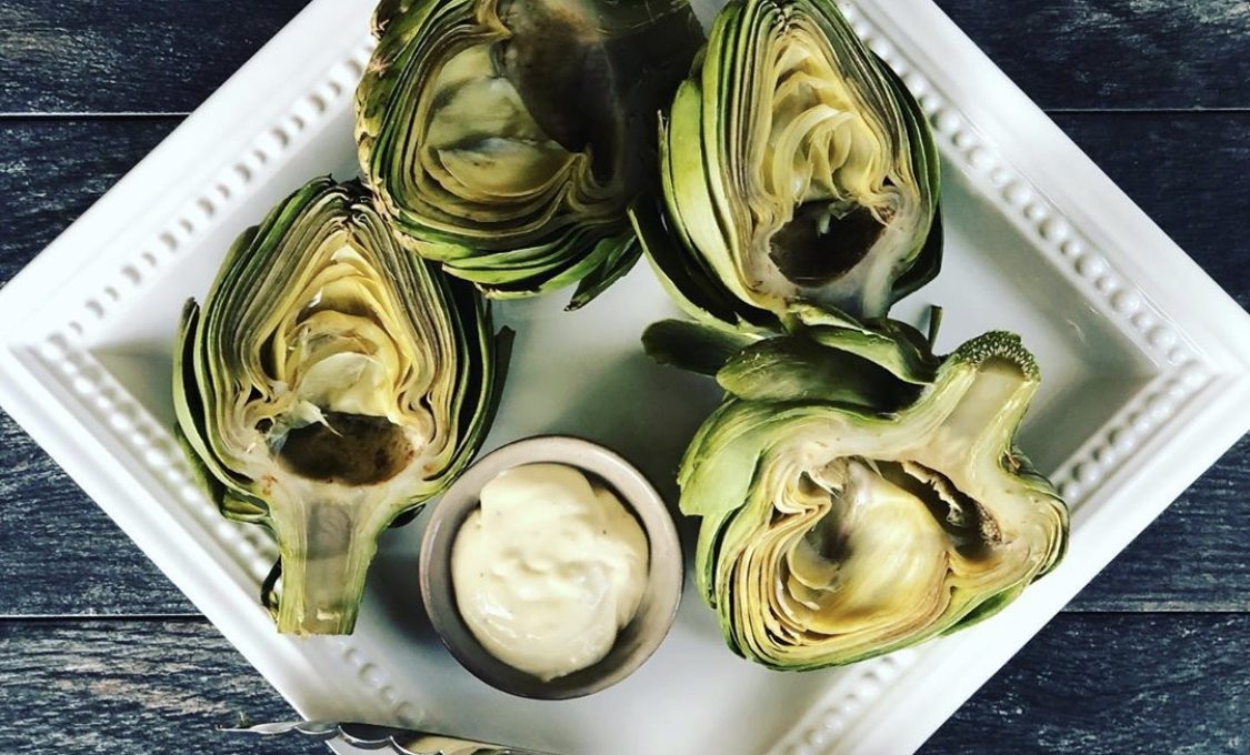 Grilled Artichokes with Lemon Aioli