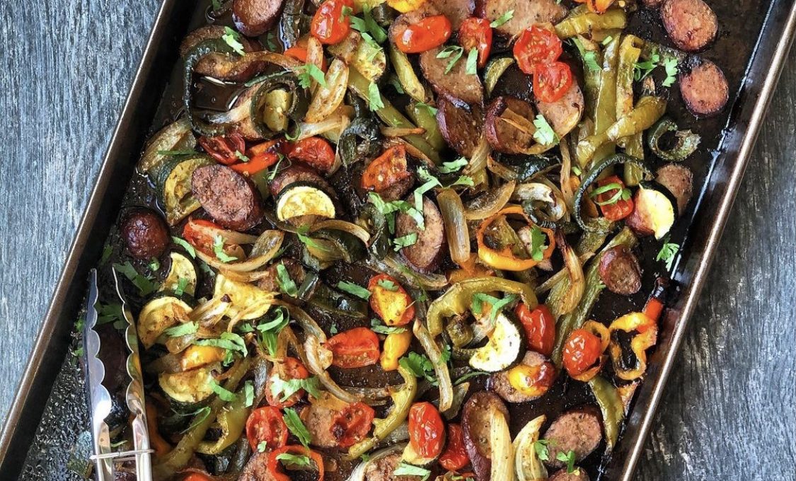 Sheet Pan Smoked Kielbasa and Veggies
