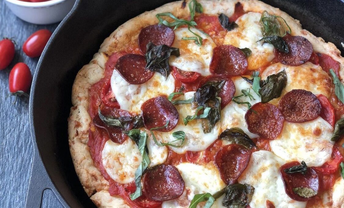Pepperoni Margarita Skillet Pizza