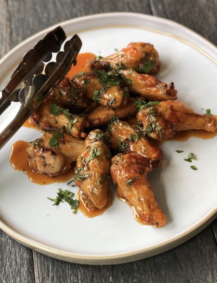 HOT HONEY CILANTRO WINGS