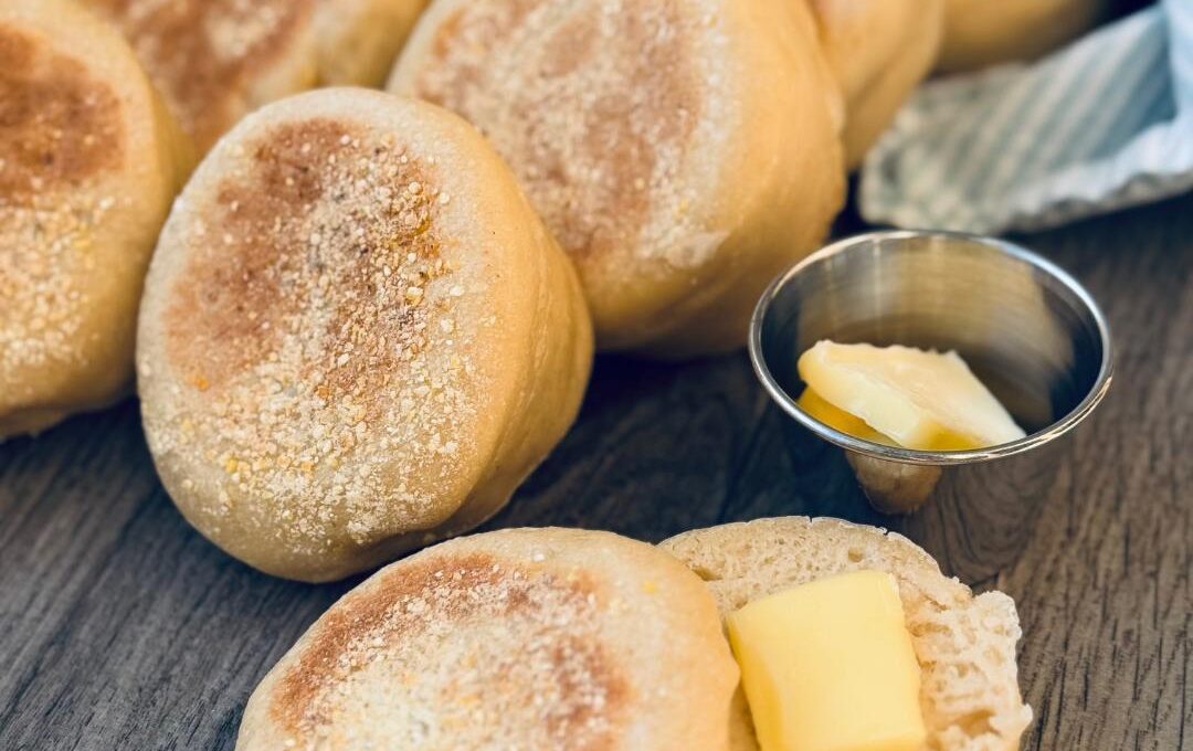 SOURDOUGH ENGLISH MUFFINS