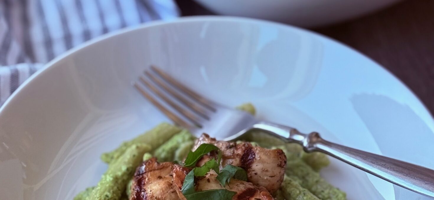 DAIRY-FREE CHICKEN PESTO ALFREDO