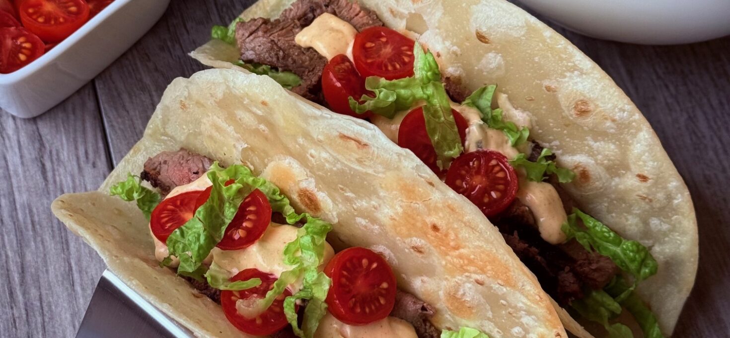 T-BONE TACOS & QUESO