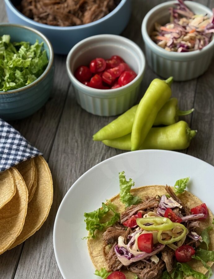 PORK CARNITAS & HONEY SRIRACHA SLAW