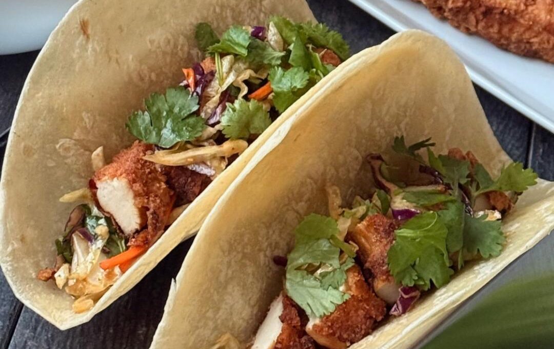 CRISPY CHICKEN ASIAN TACOS