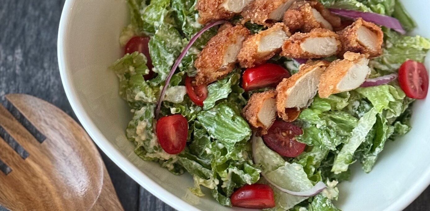 CRISPY CHICKEN CAESAR SALAD