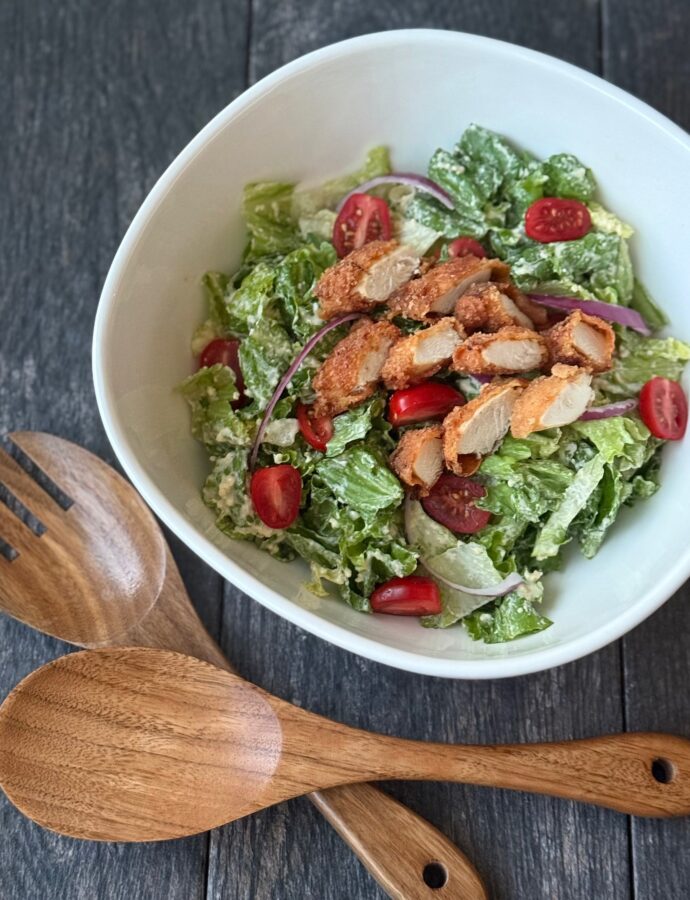 CRISPY CHICKEN CAESAR SALAD