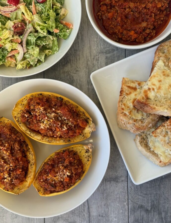SPAGHETTI SQUASH BOWLS