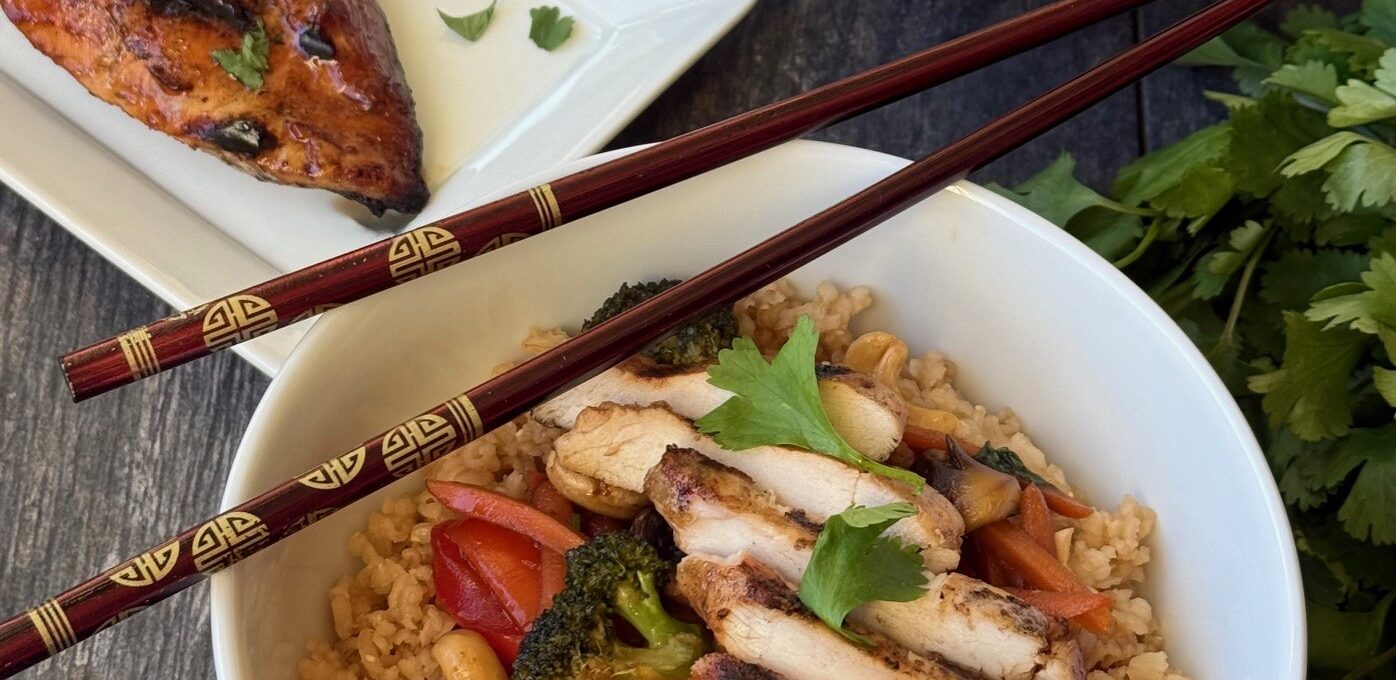 GRILLED KUNG PAO CHICKEN BOWLS