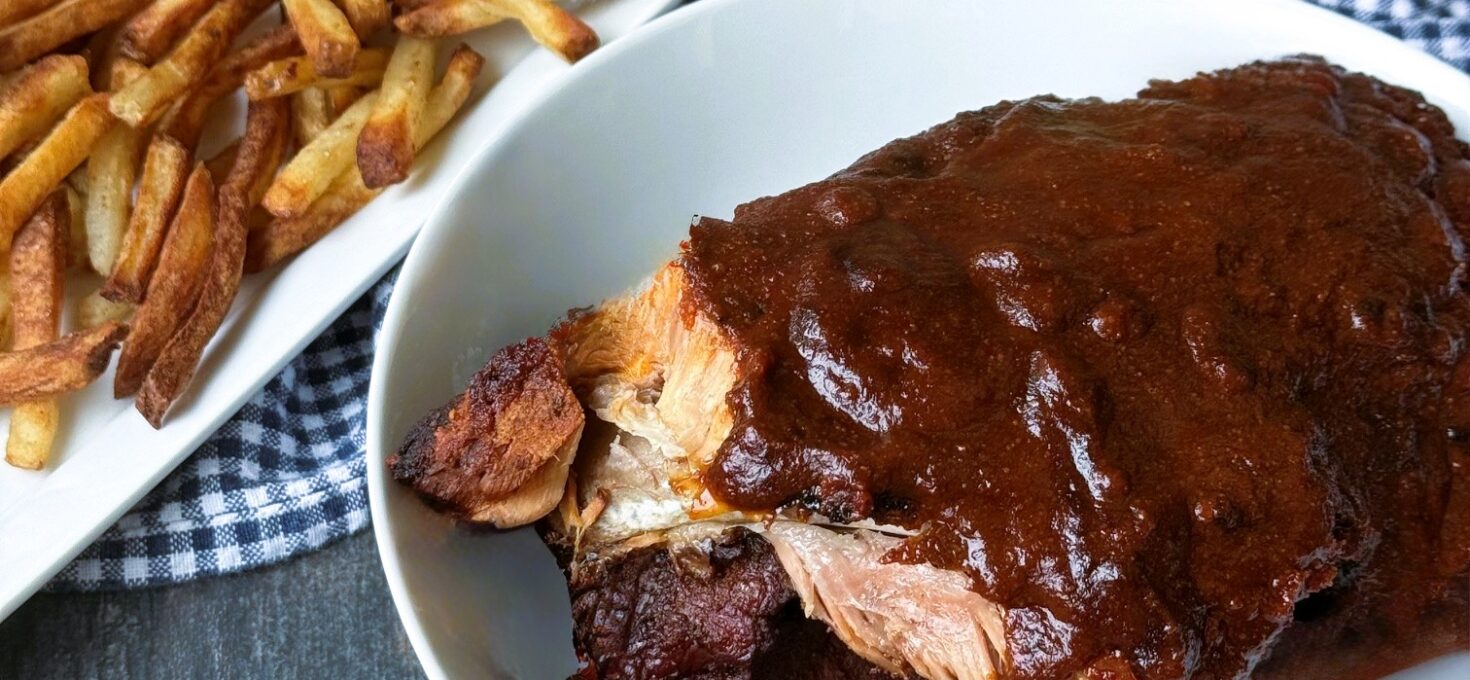 GRILLED SLOW COOKER BBQ RIBS